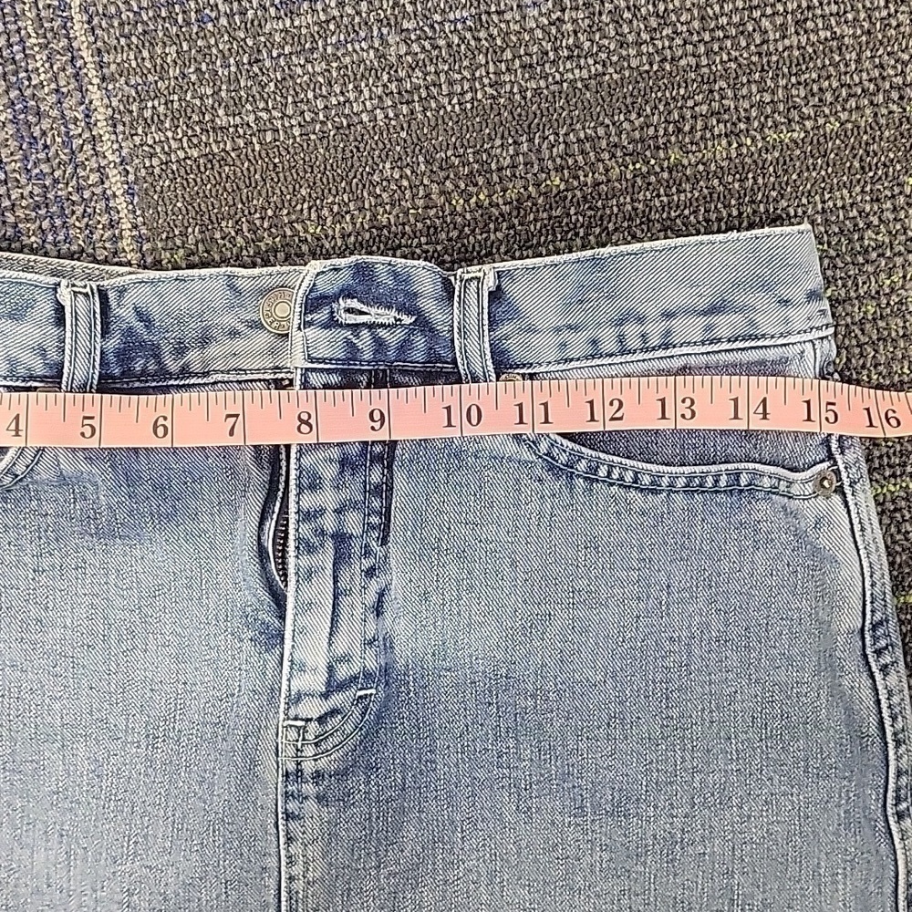 Y2K Blue Jean Pencil Skirt Tommy Hilfiger-Size Med.(vintage Check measurements) - Picture 8 of 13
